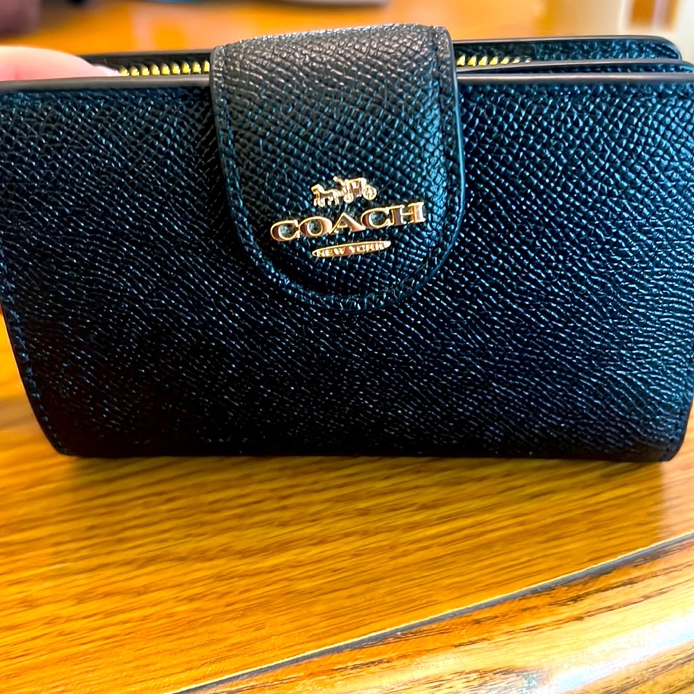 Black Coach Wallet New with Tags
